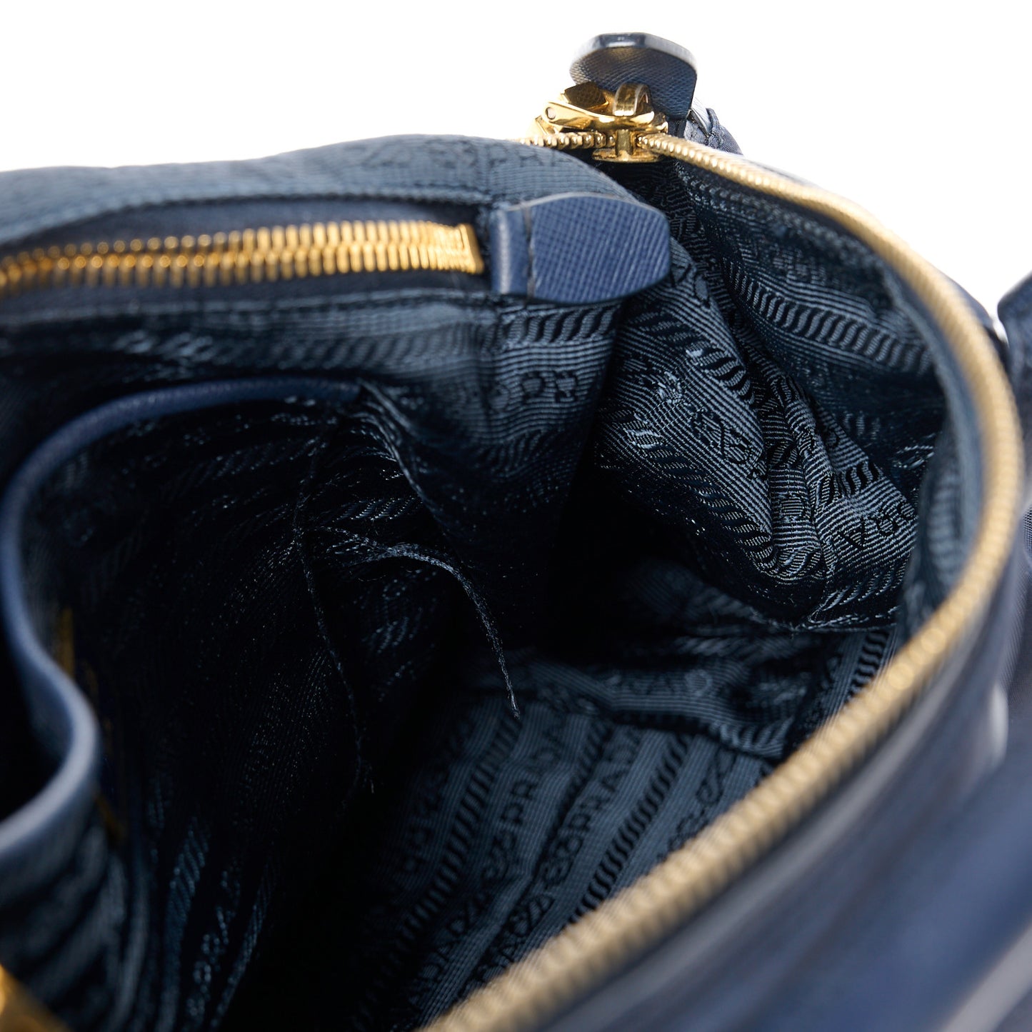 Tessuto Nylon Saffiano Tote Royal Blue