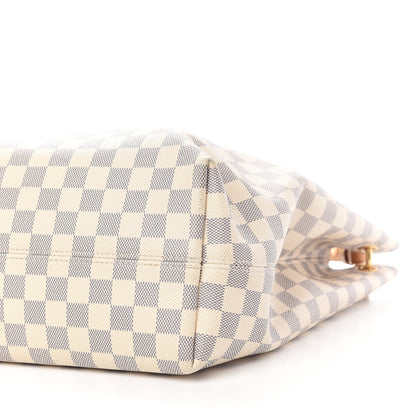 Louis Vuitton Damier Azur Graceful MM Rose Ballerine 6 of 15