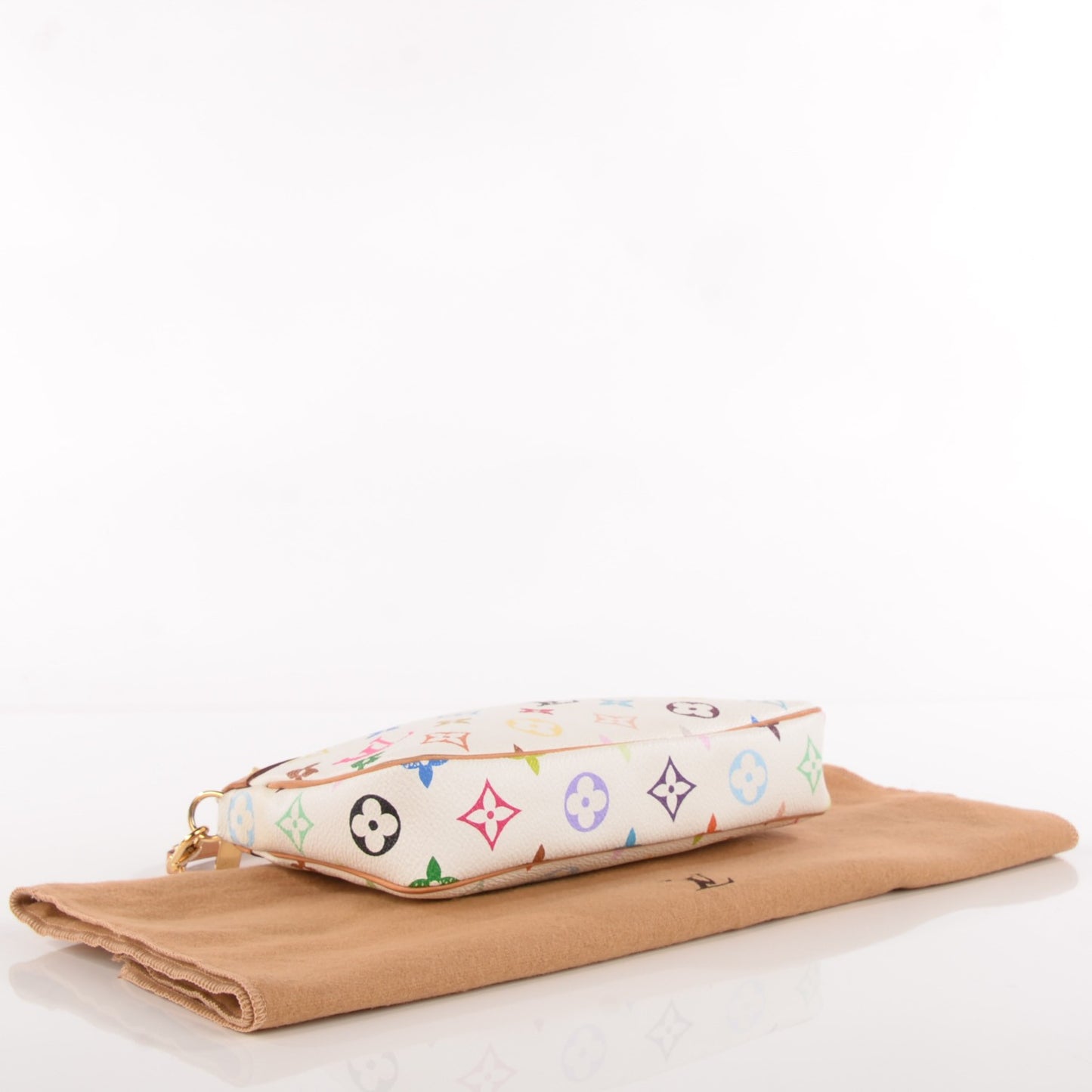 Monogram Multicolor Pochette Accessories White