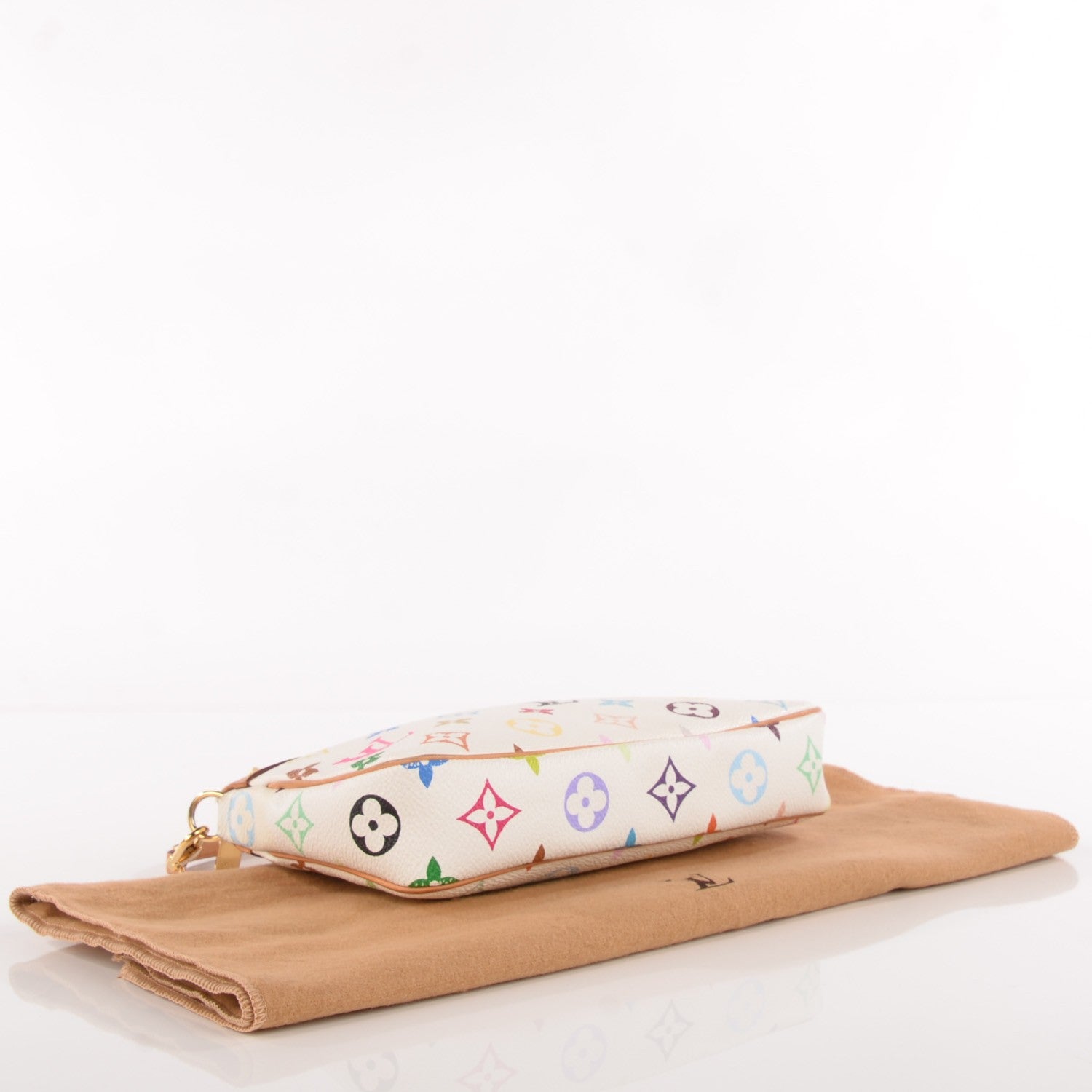 Louis Vuitton Monogram Multicolor Pochette Accessories White 4 of 8