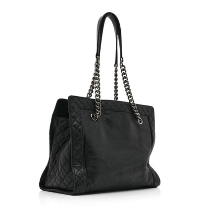 Chanel Calfskin Boy Reverso Shopping Tote Black 3 of 10
