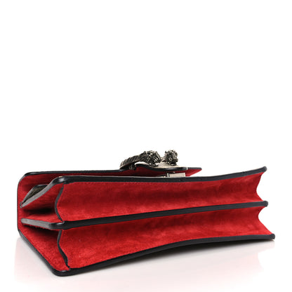 Gucci GG Supreme Monogram Suede Small Dionysus Shoulder Bag Beige Ebony Vulcanic Red 4 of 9