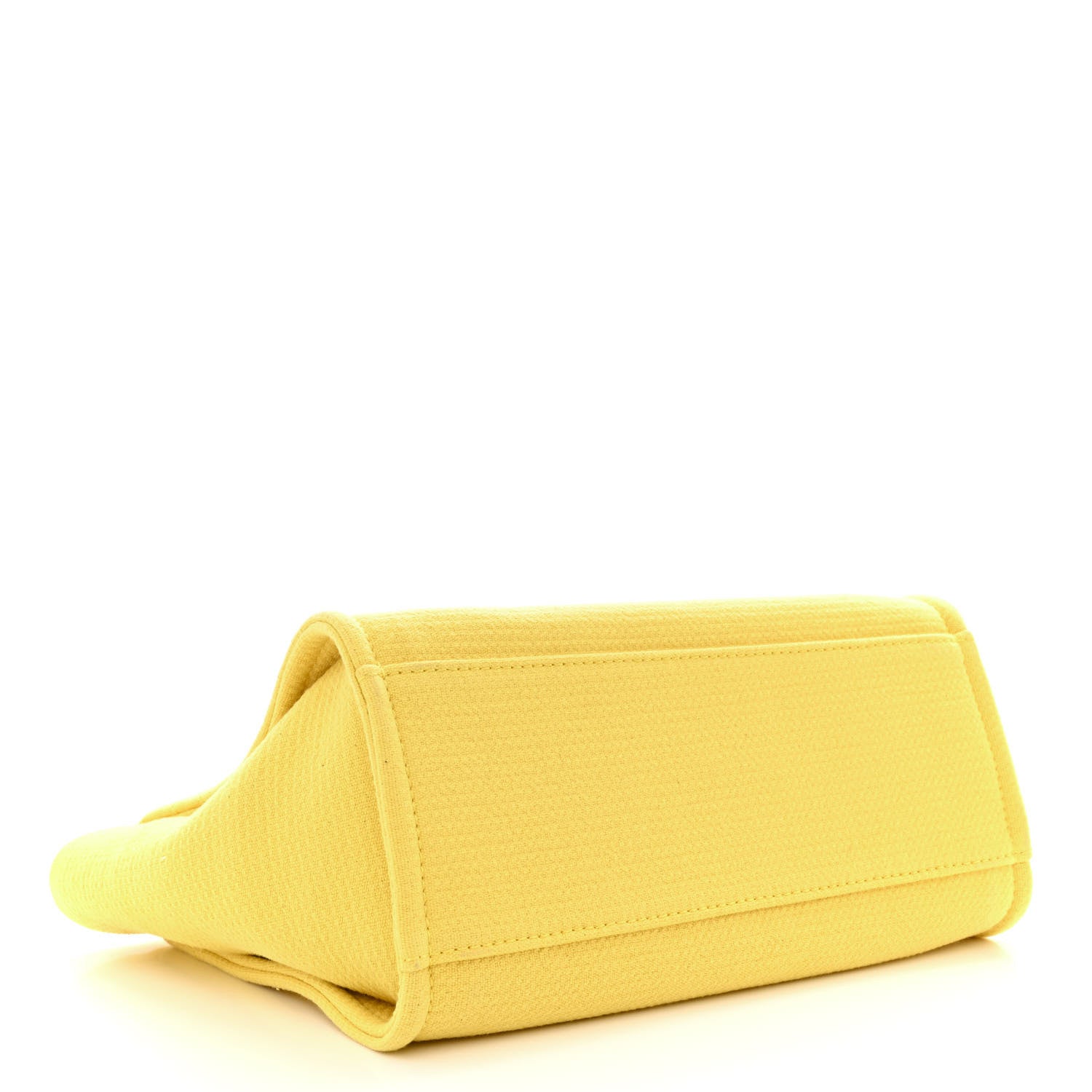Chanel Mixed Fibers Small Deauville Tote Yellow 4 of 11