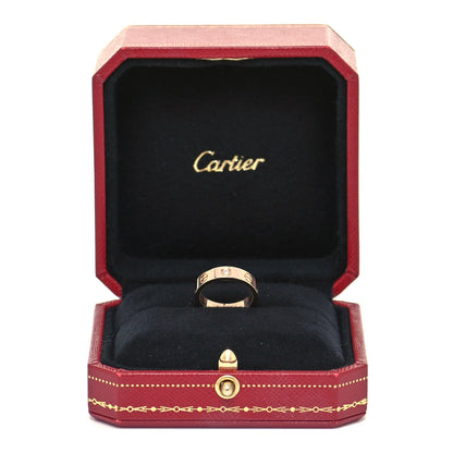 Cartier 18K Pink Gold Diamond 4mm LOVE Wedding Band Ring 45 3.25 9 of 10