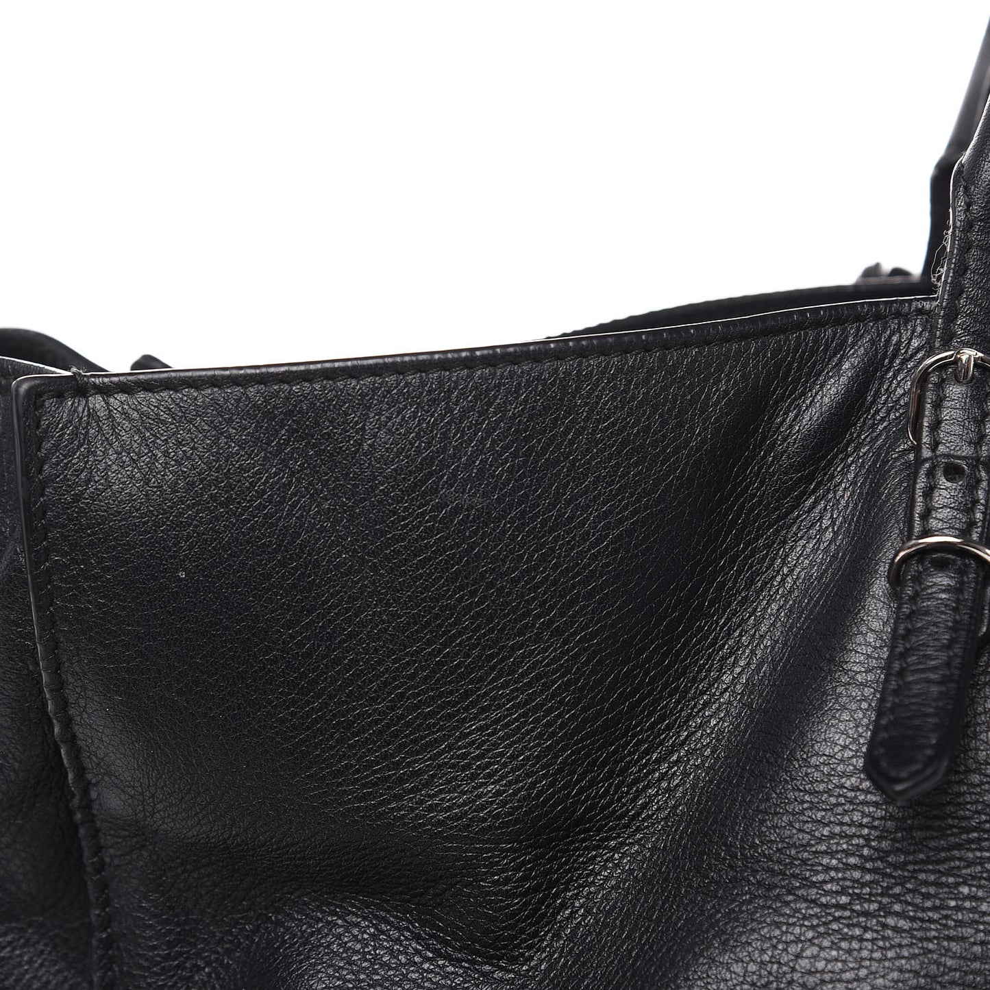 Supple Calfskin Papier A4 Zip Around Tote Black