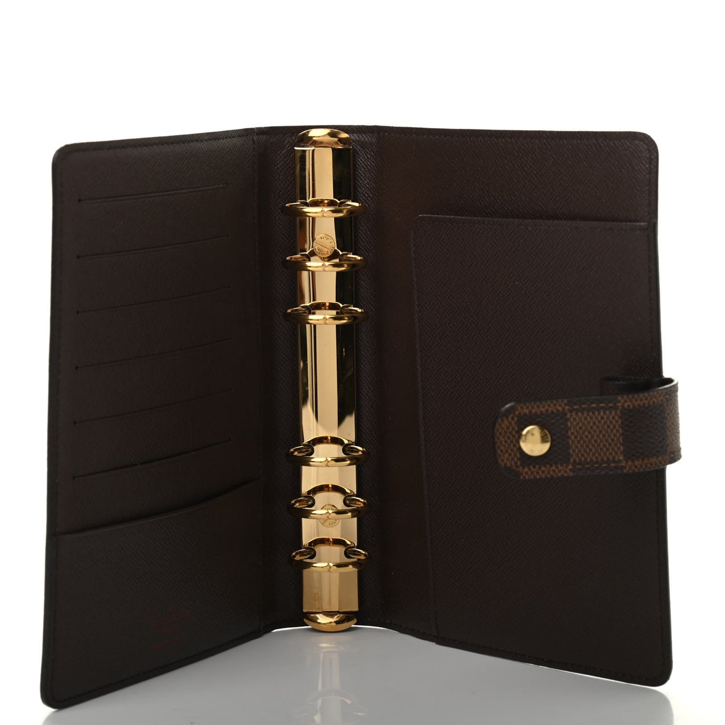 Damier Ebene Medium Ring Agenda Cover