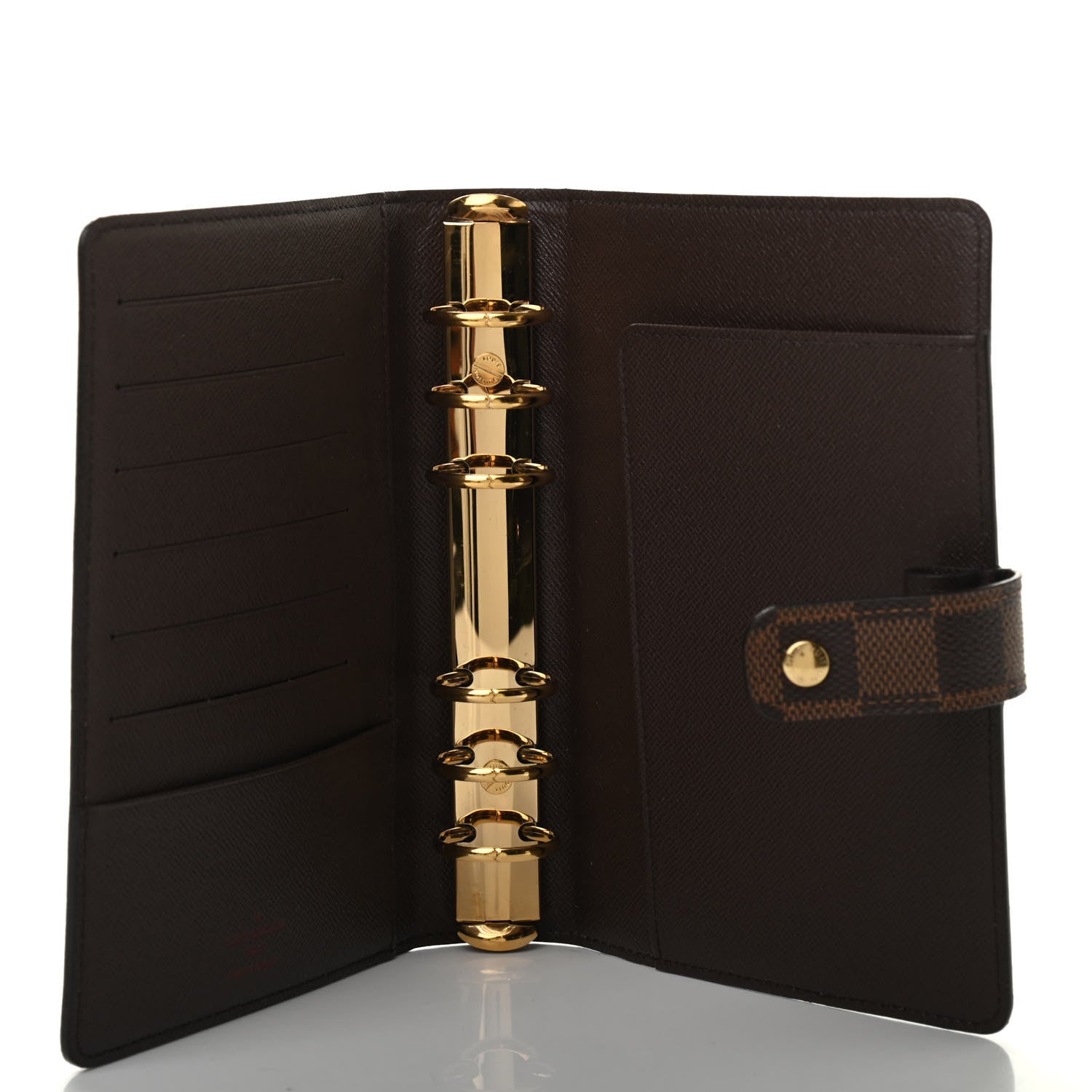 Louis Vuitton Damier Ebene Medium Ring Agenda Cover 4 of 6