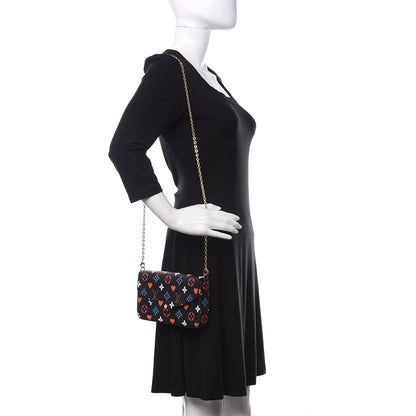 Louis Vuitton Game On Felicie Chain Wallet Black 2 of 10
