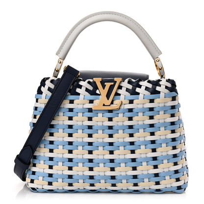 Louis Vuitton Taurillon Calfskin Guinguette Capucines BB Blue Indigo 1 of 10