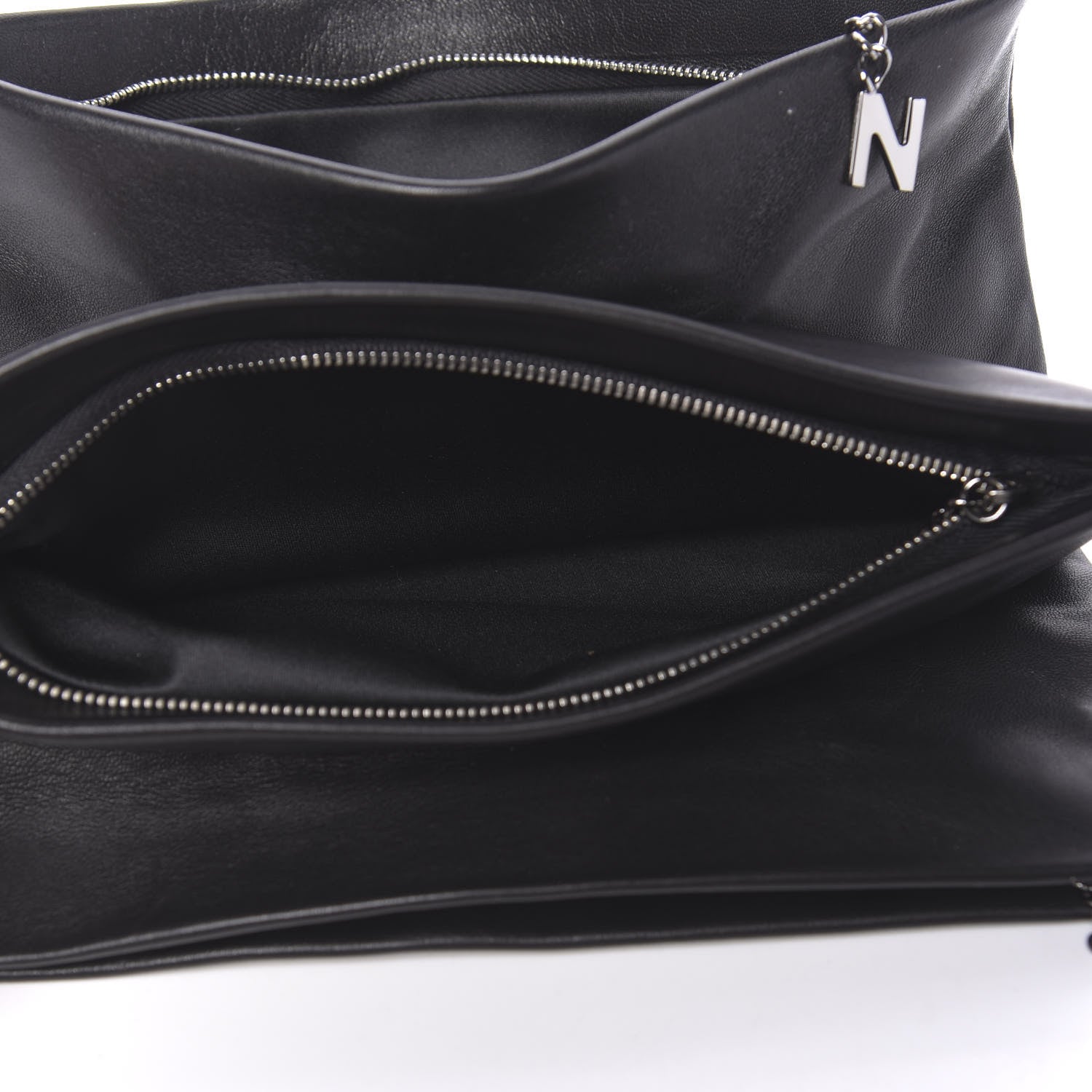 Chanel Lambskin Accordion Globe Clutch Black 12 of 17
