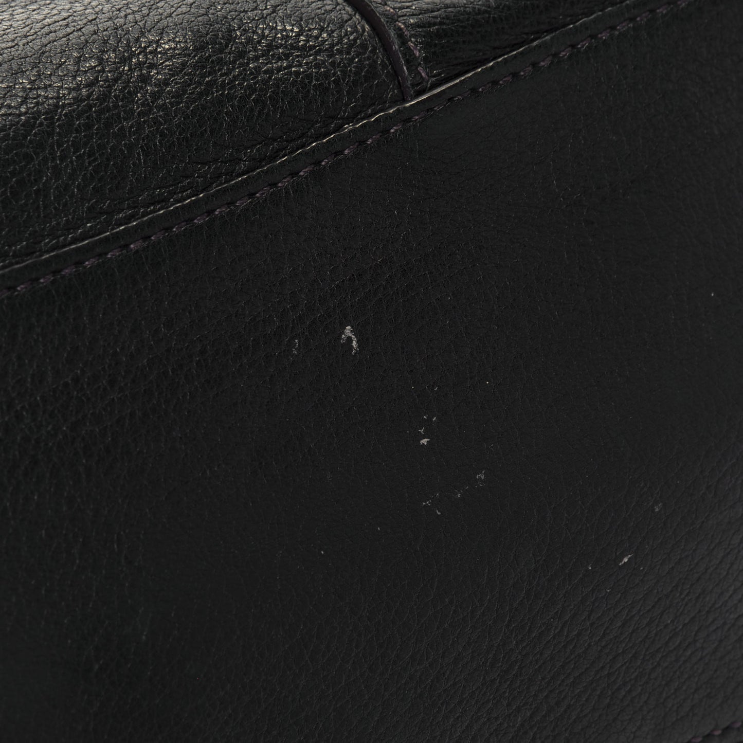 Cervo Deerskin Shopping Satchel Black