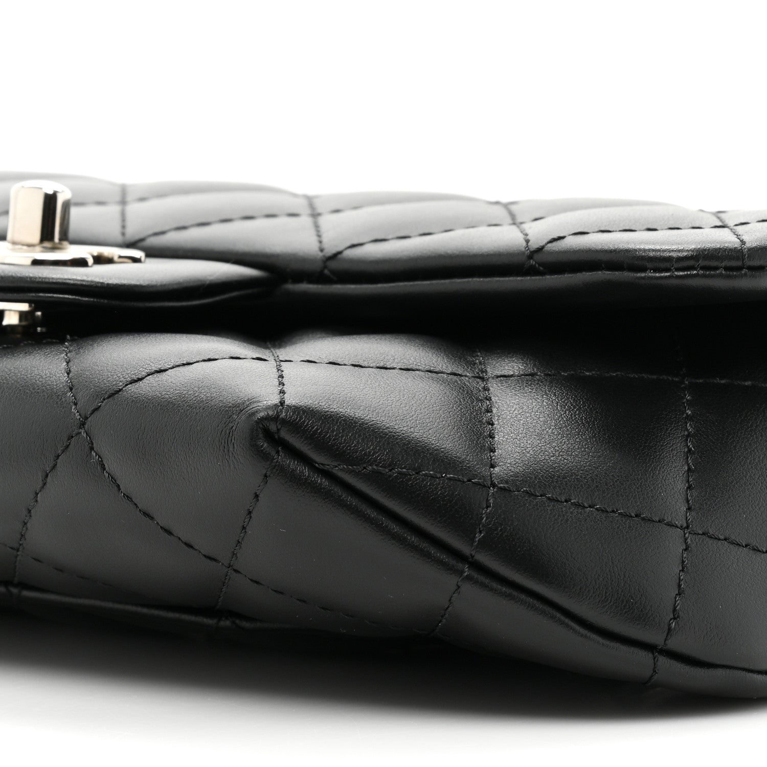 Chanel Calfskin Quilted CC Uniform Flap Belt Bag Black 9 of 10