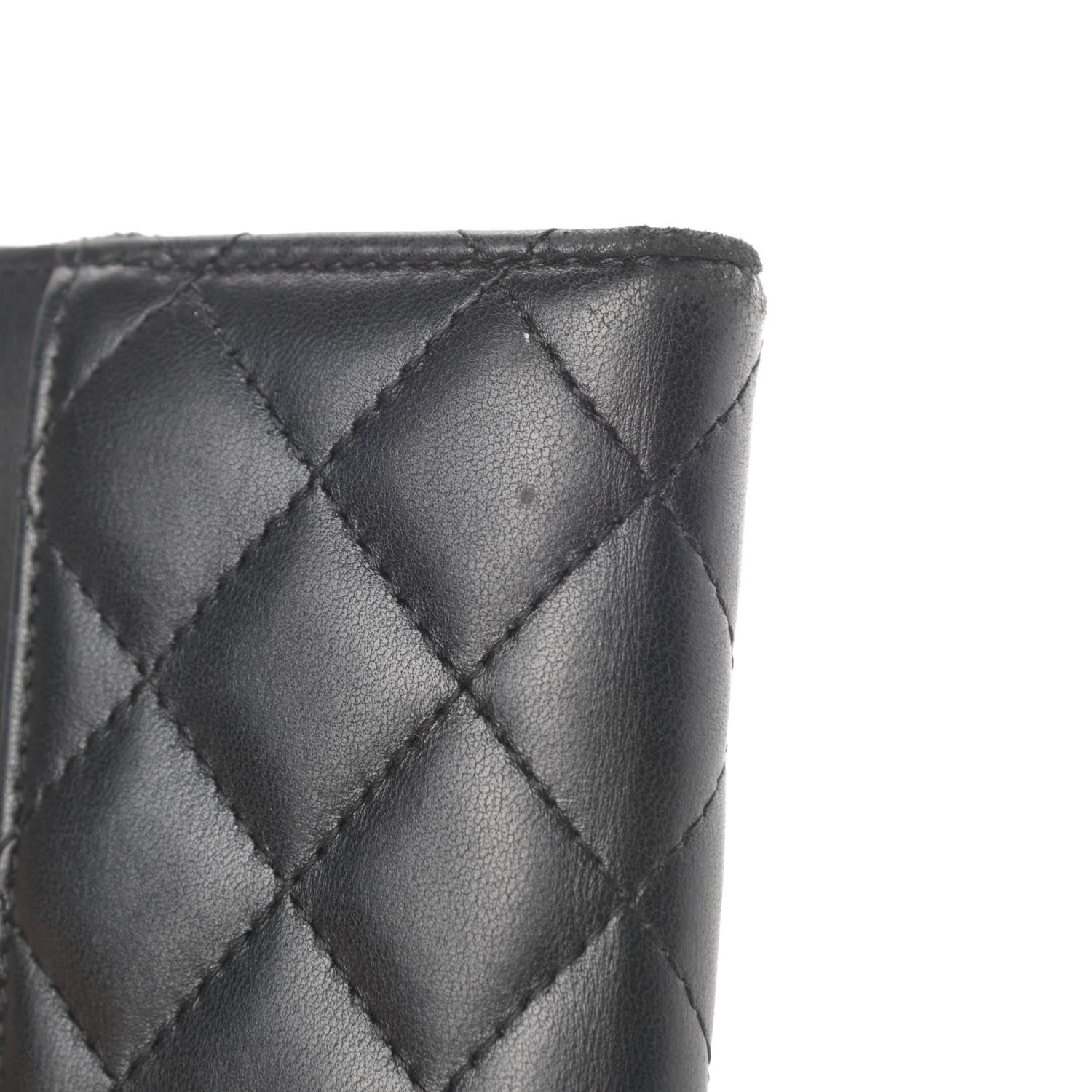 Chanel Lambskin Quilted Card Holder Wallet Black 10 of 12