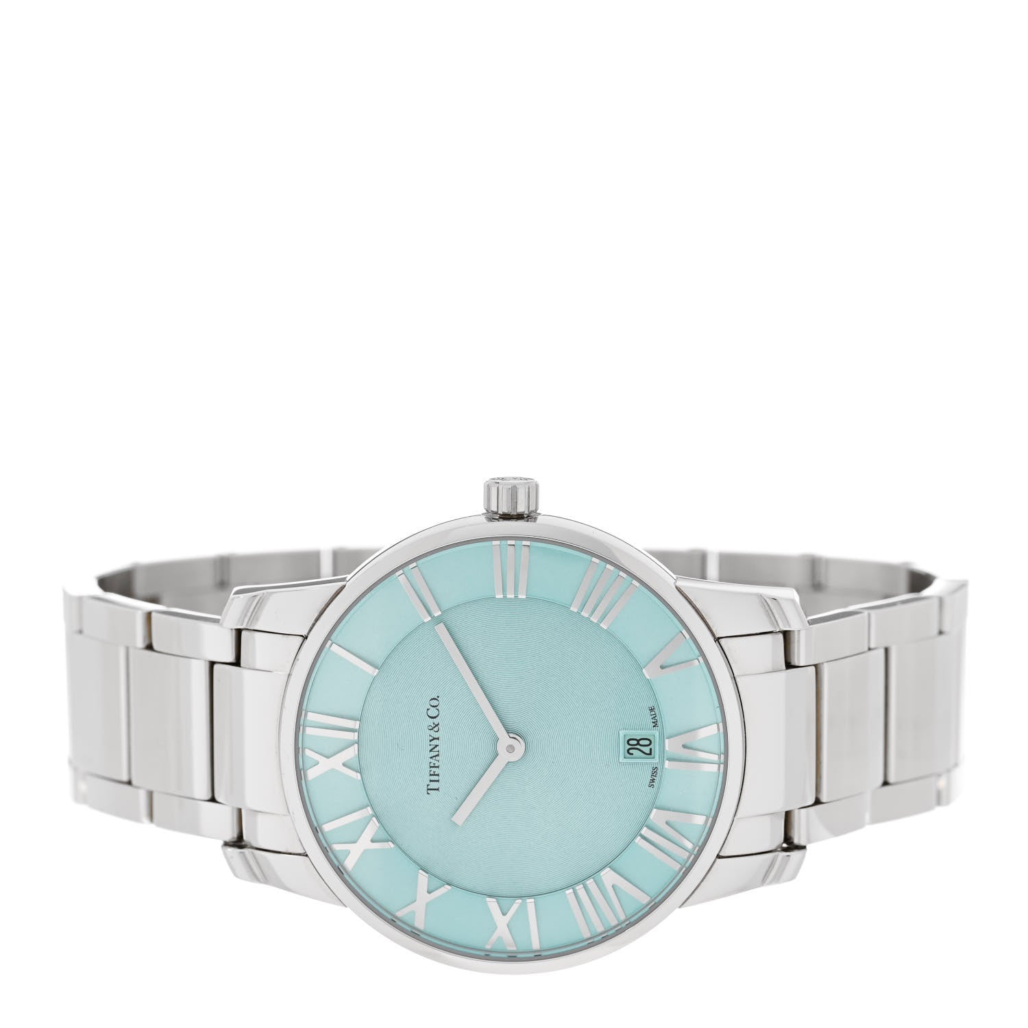 Tiffany Stainless Steel 37mm Atlas 2-Hand Quartz Watch Tiffany Blue 2 of 5
