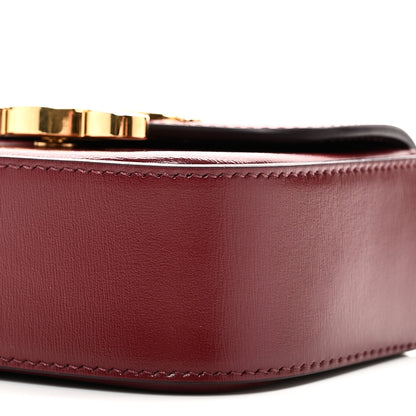 Celine Shiny Calfskin Mini Chain Claude Burgundy 10 of 10