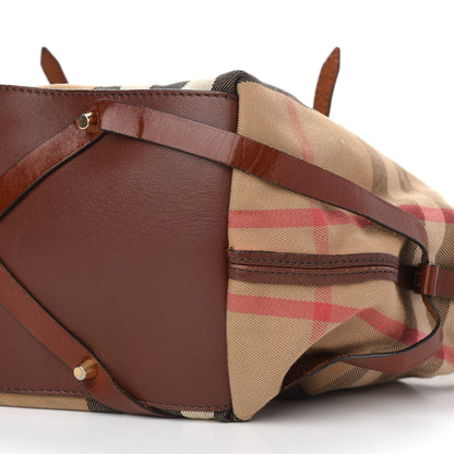 Burberry House Check Bridle Calfskin Medium Salisbury Tote Brown 10 of 12