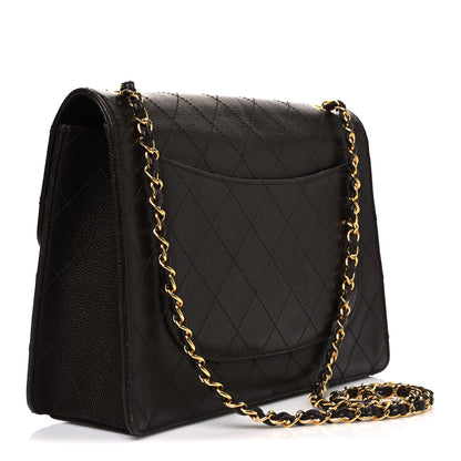 Chanel Caviar Stitch Jumbo Single Flap Brown 3 of 12