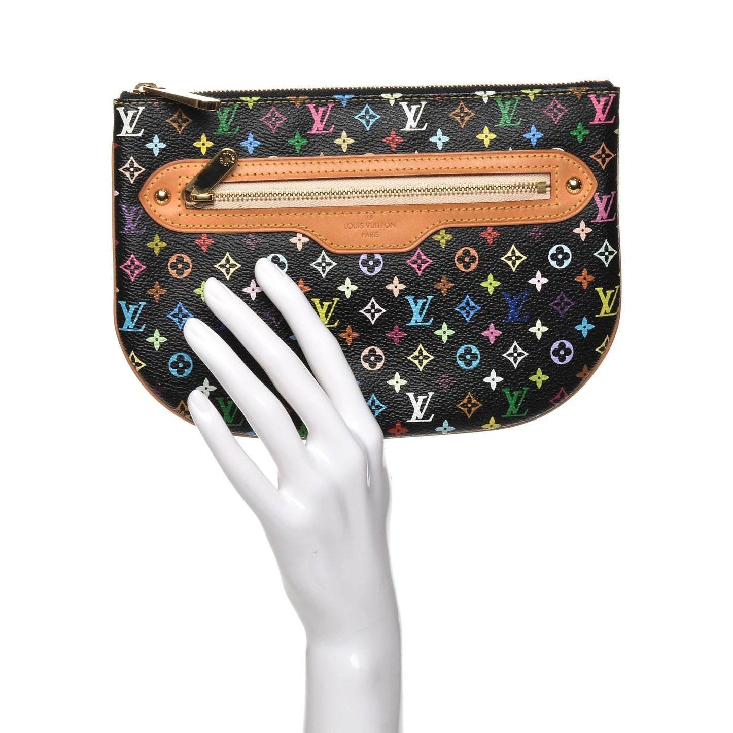 Monogram Multicolor Pochette Plate GM Black
