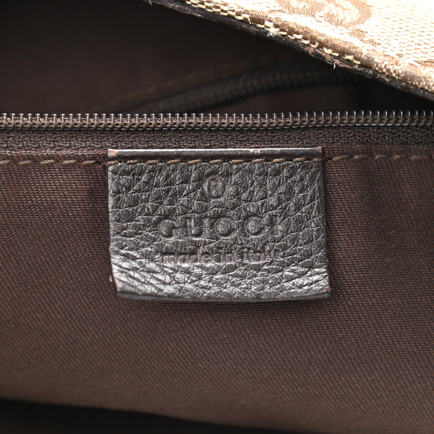 Monogram Large New Ladies Web Hobo Dark Brown