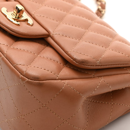 Chanel Lambskin Quilted Mini Square Flap Brown 10 of 12