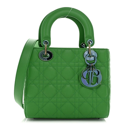 Christian Dior Lambskin Cannage Small Lady Dior Bright Green 1 of 10