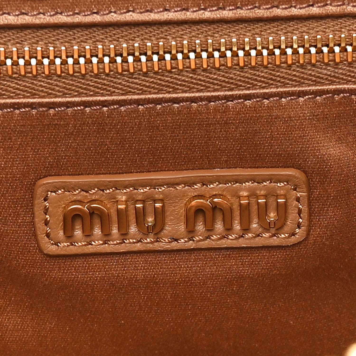Miu Miu Nappa Matelasse Large Arcadie Top Handle Bag Caramel 6 of 9