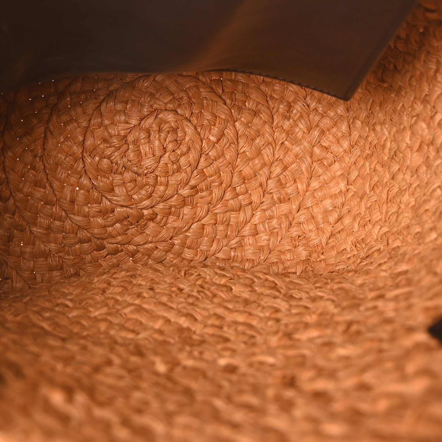 Saint Laurent Raffia Calfskin Small Panier Tote Naturale Nut 5 of 10