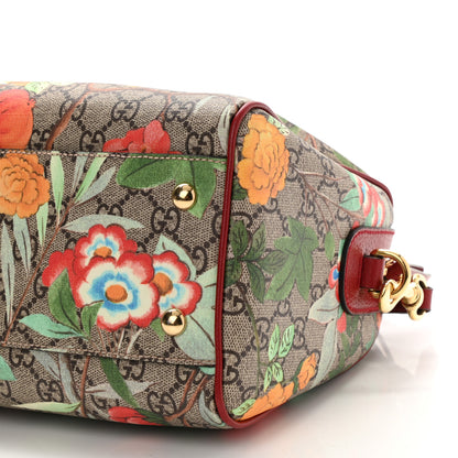 Gucci GG Supreme Monogram Tian Small Boston Beige Multicolor Red 8 of 8