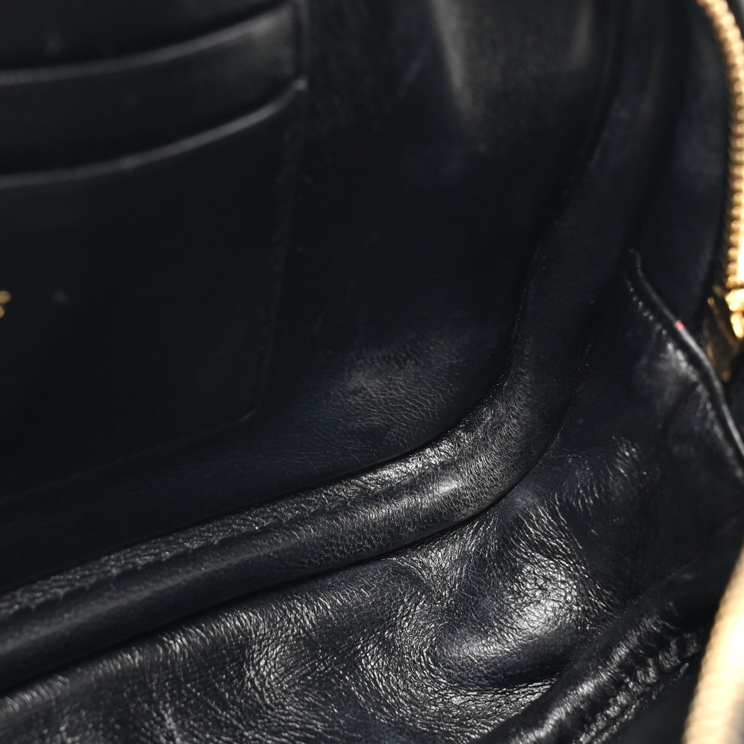 Saint Laurent Patent Calfskin Crocodile Embossed Monogram Mini Lou Camera Bag Black 12 of 12