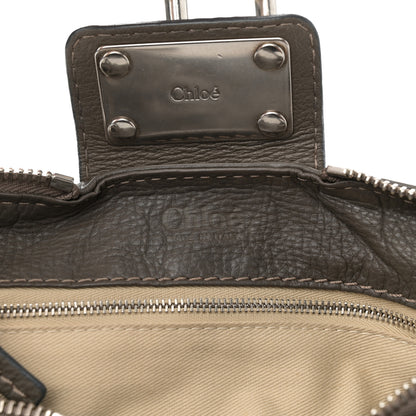 Chloe Calfskin Medium Paddington Satchel Gris Vert 6 of 14