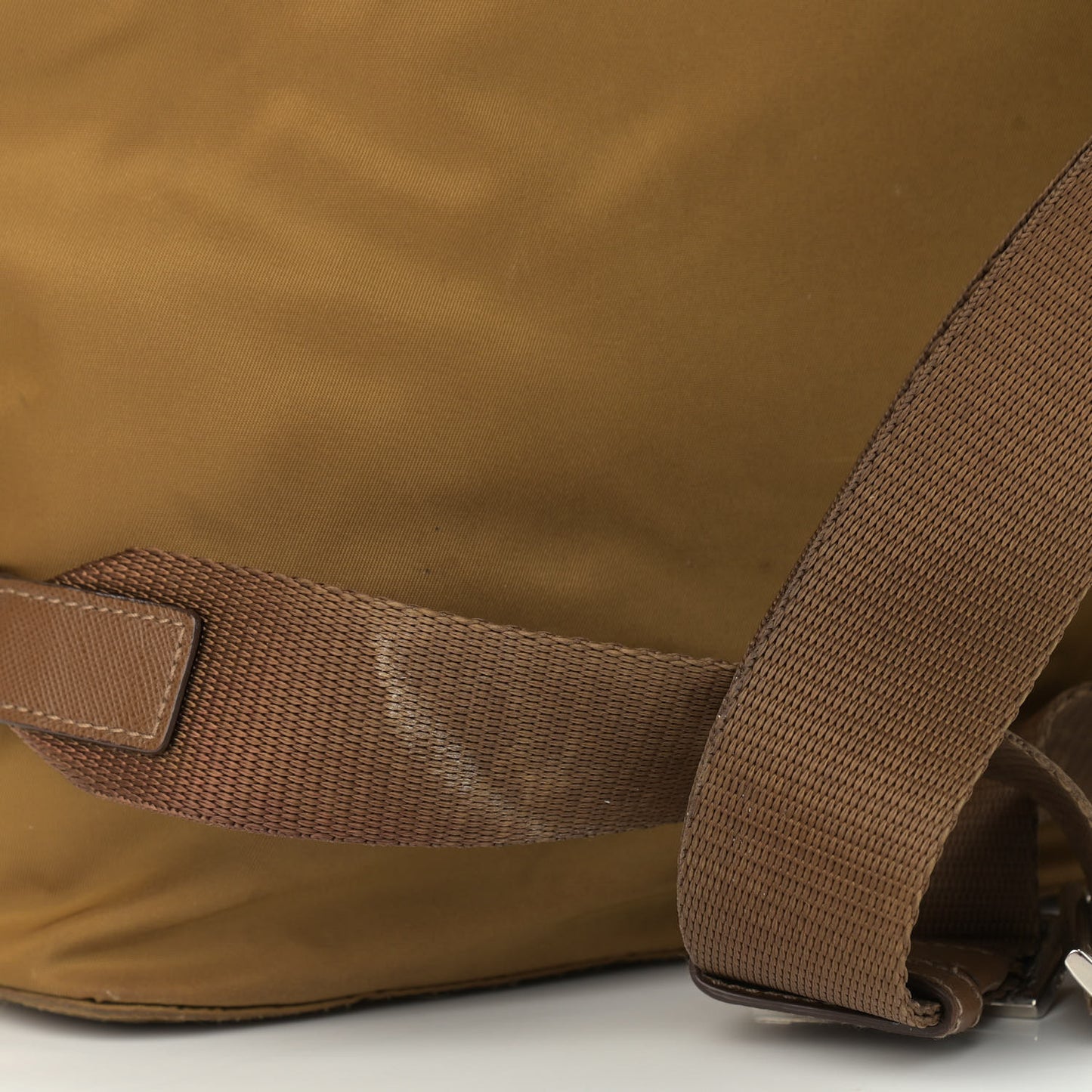 Vela Nylon Saffiano Backpack Tobacco