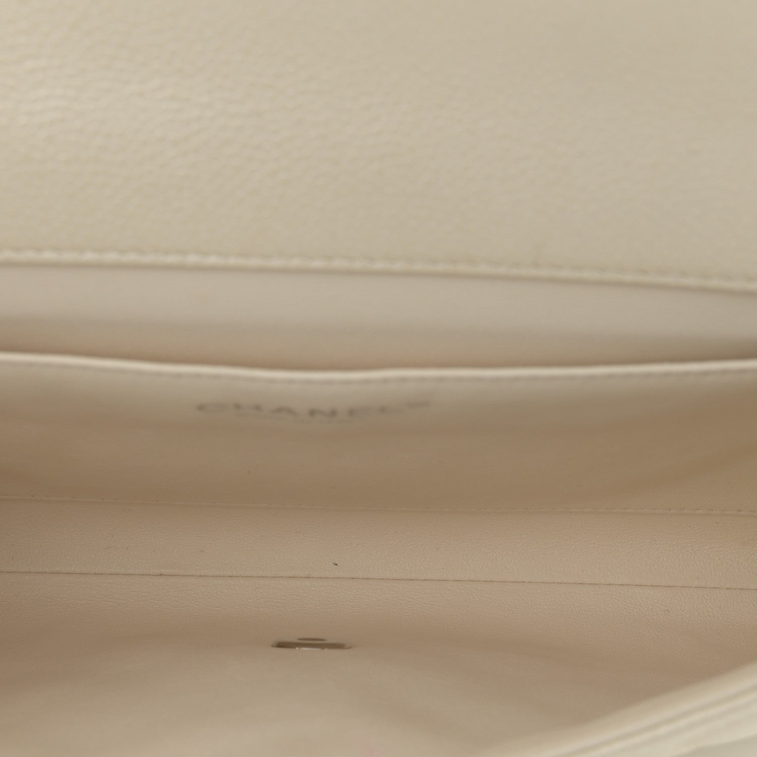 Chanel Pearly Caviar Quilted Clutch With Chain Flap Dark White 5 of 11