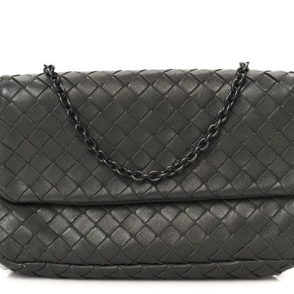 Bottega Veneta Nappa Intrecciato Small Chain Crossbody Light Grey 10 of 12