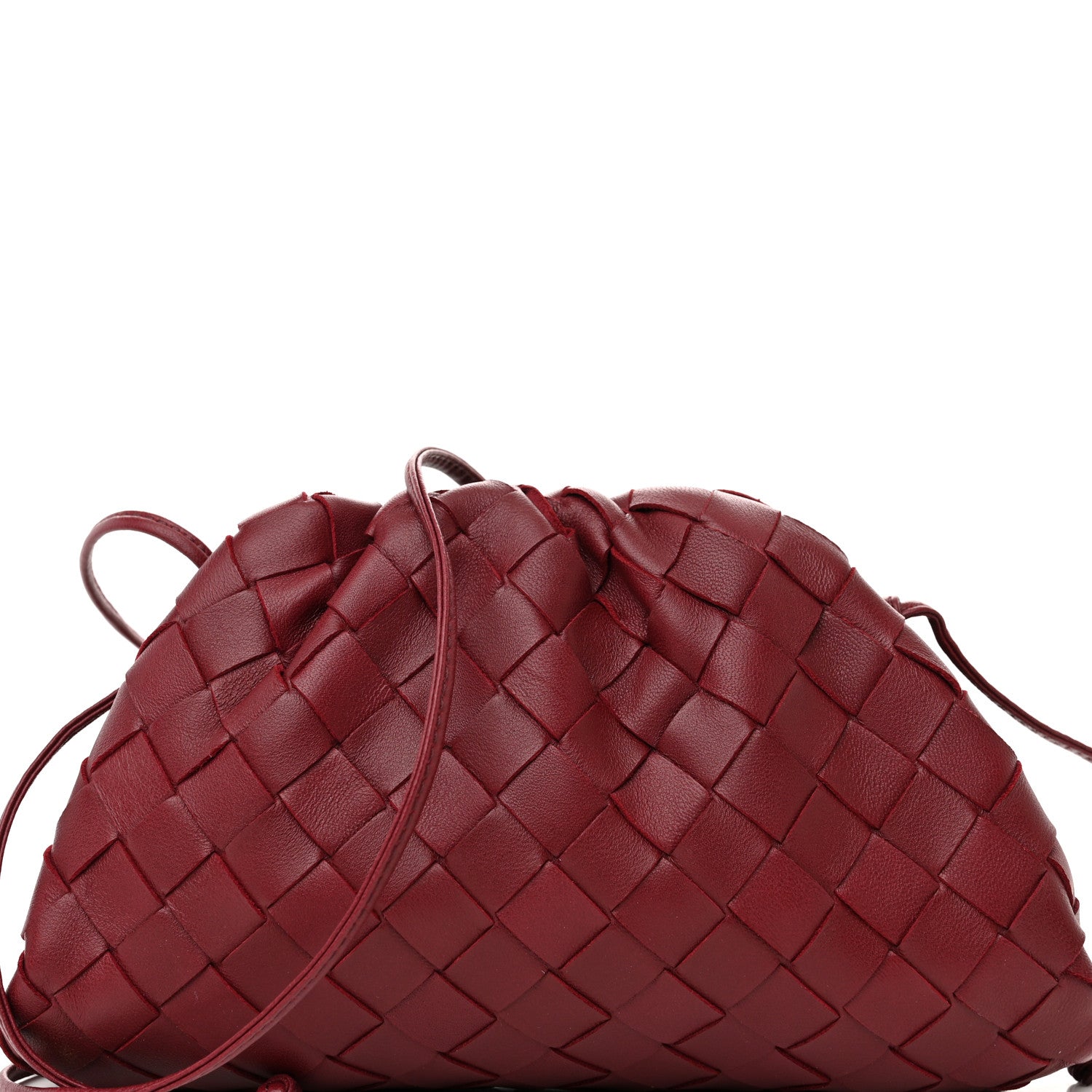 Bottega Veneta Nappa Intrecciato The Mini Pouch Bordeaux 8 of 10
