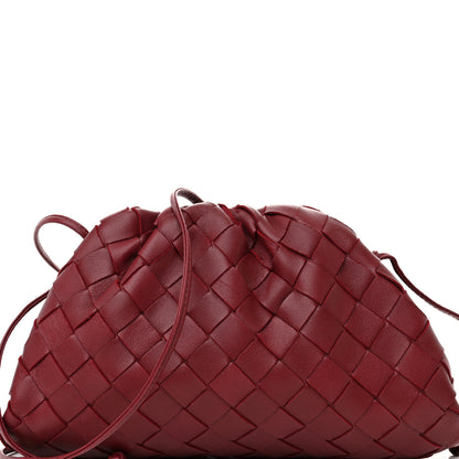Bottega Veneta Nappa Intrecciato The Mini Pouch Bordeaux 8 of 10