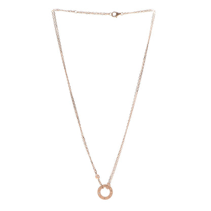 Cartier 18K Pink Gold 2 Diamond LOVE Necklace 3 of 7