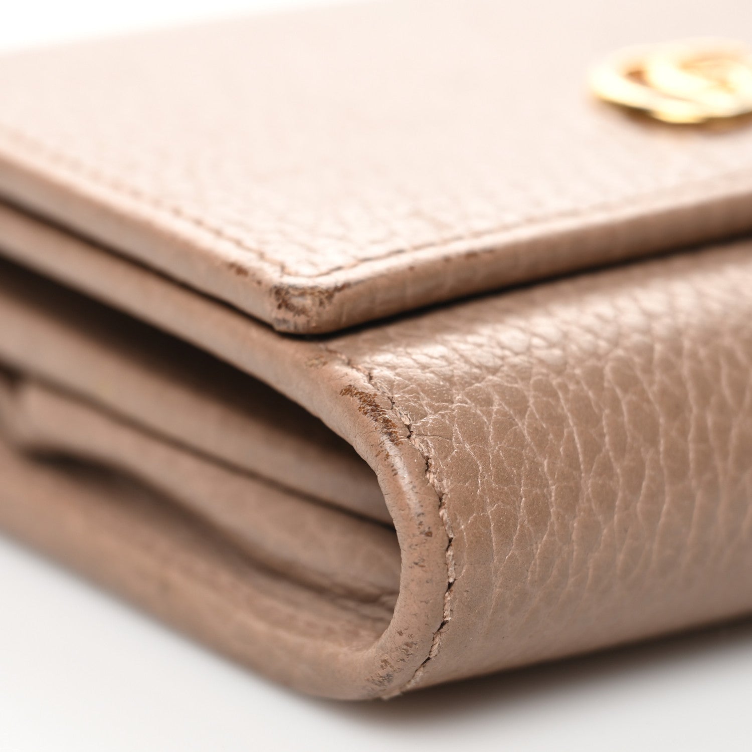Gucci Dollar Calfskin Medium GG Marmont Wallet Porcelain Rose 7 of 9