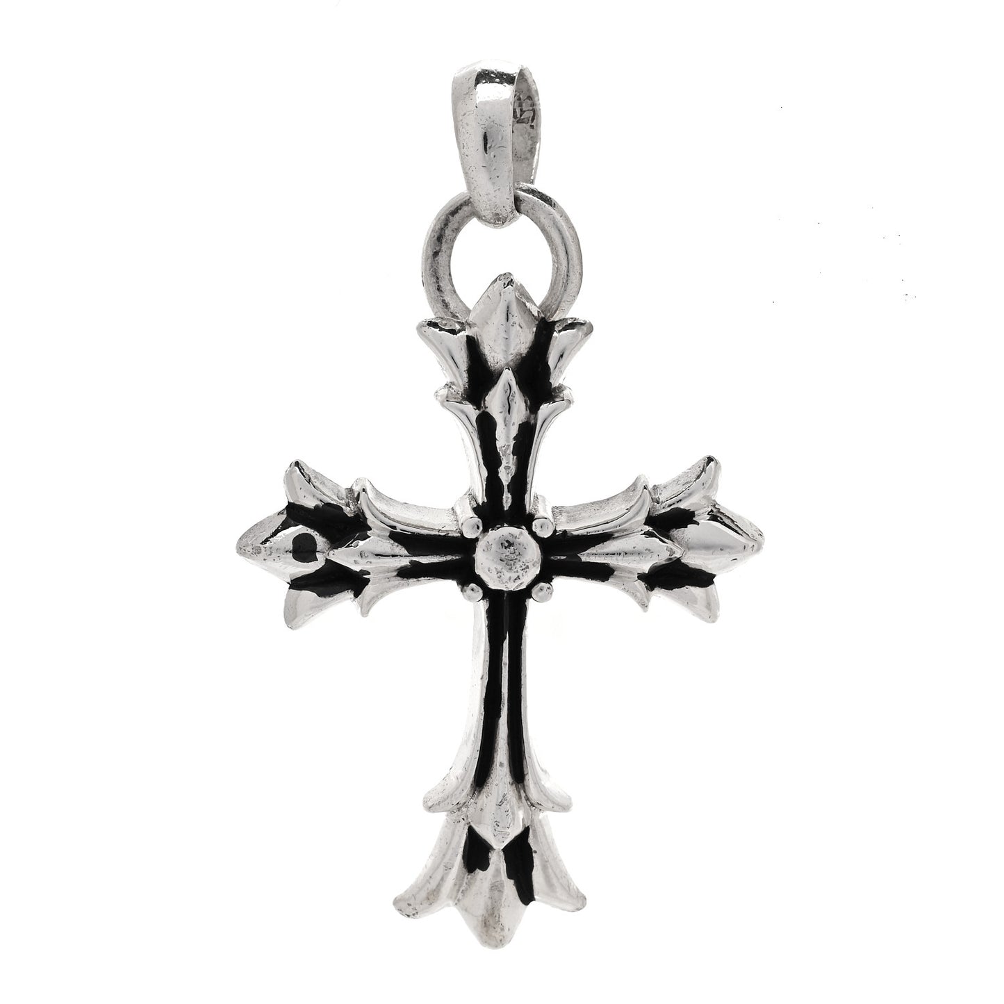 Sterling Silver Double Cross Pendant