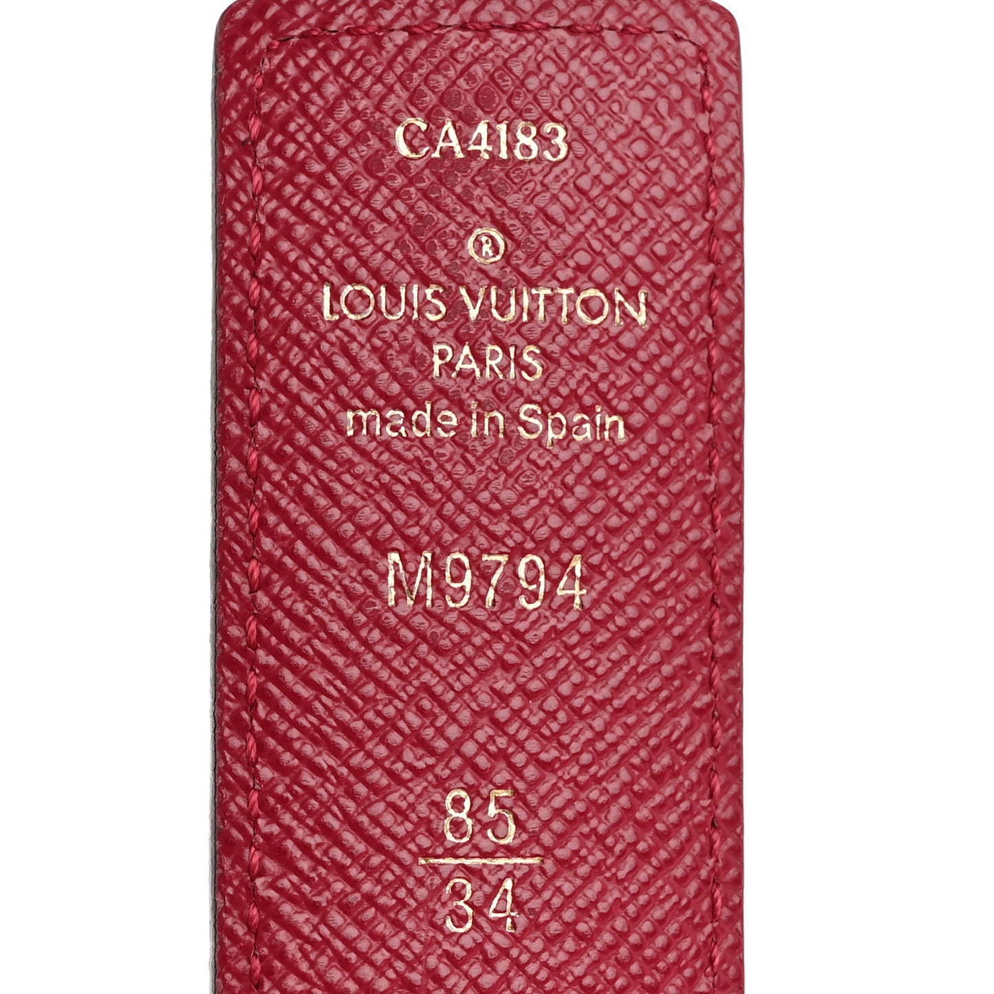 Monogram 30mm LV Initiales Reversible Belt 85 34 Fuchsia