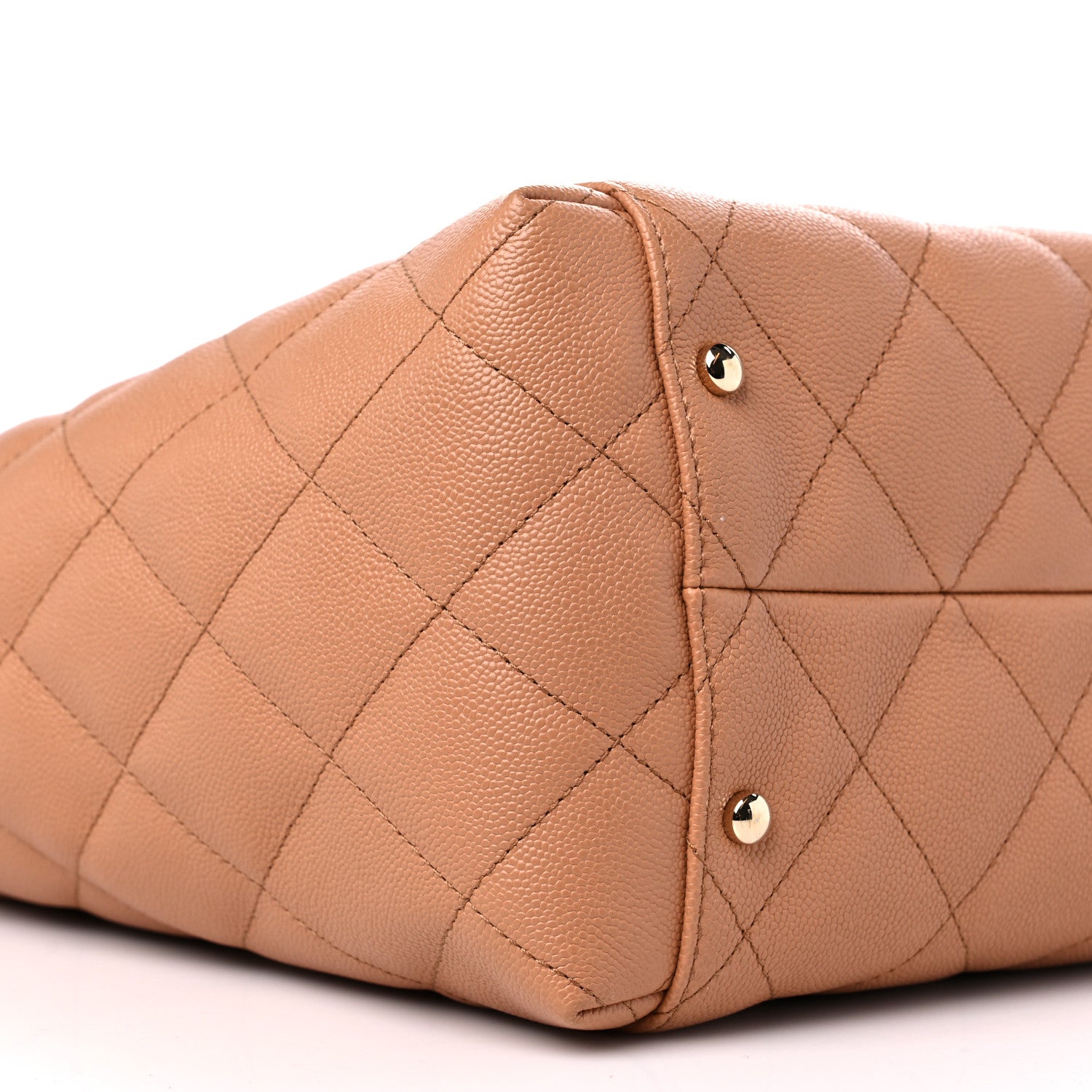 Chanel Caviar Quilted Large Shopping Tote Dark Beige 8 of 11