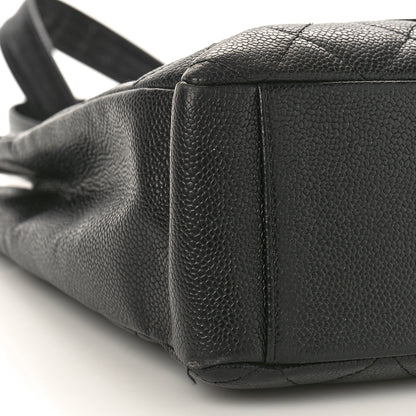 Chanel Caviar Quilted Petit Shopping Tote PST Black 9 of 13