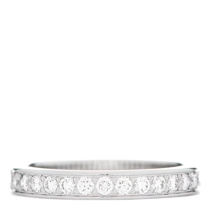 Cartier Platinum Diamond 1895 Wedding Band Ring 45 3.25 1 of 5