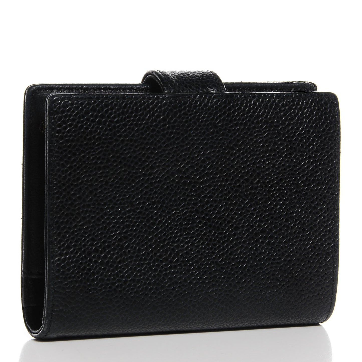 Caviar Timeless CC Compact French Wallet Black