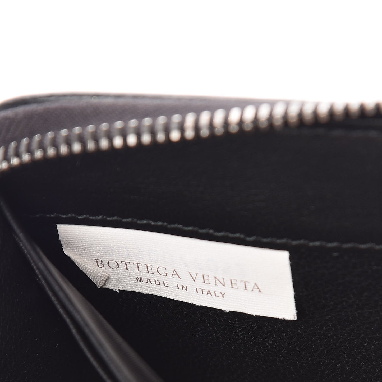 Nappa Ricamo Placcato Zip Around Wallet Black