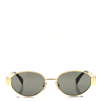 Celine Metal Triomphe 01 Sunglasses CL40235U Gold Green 2 of 7