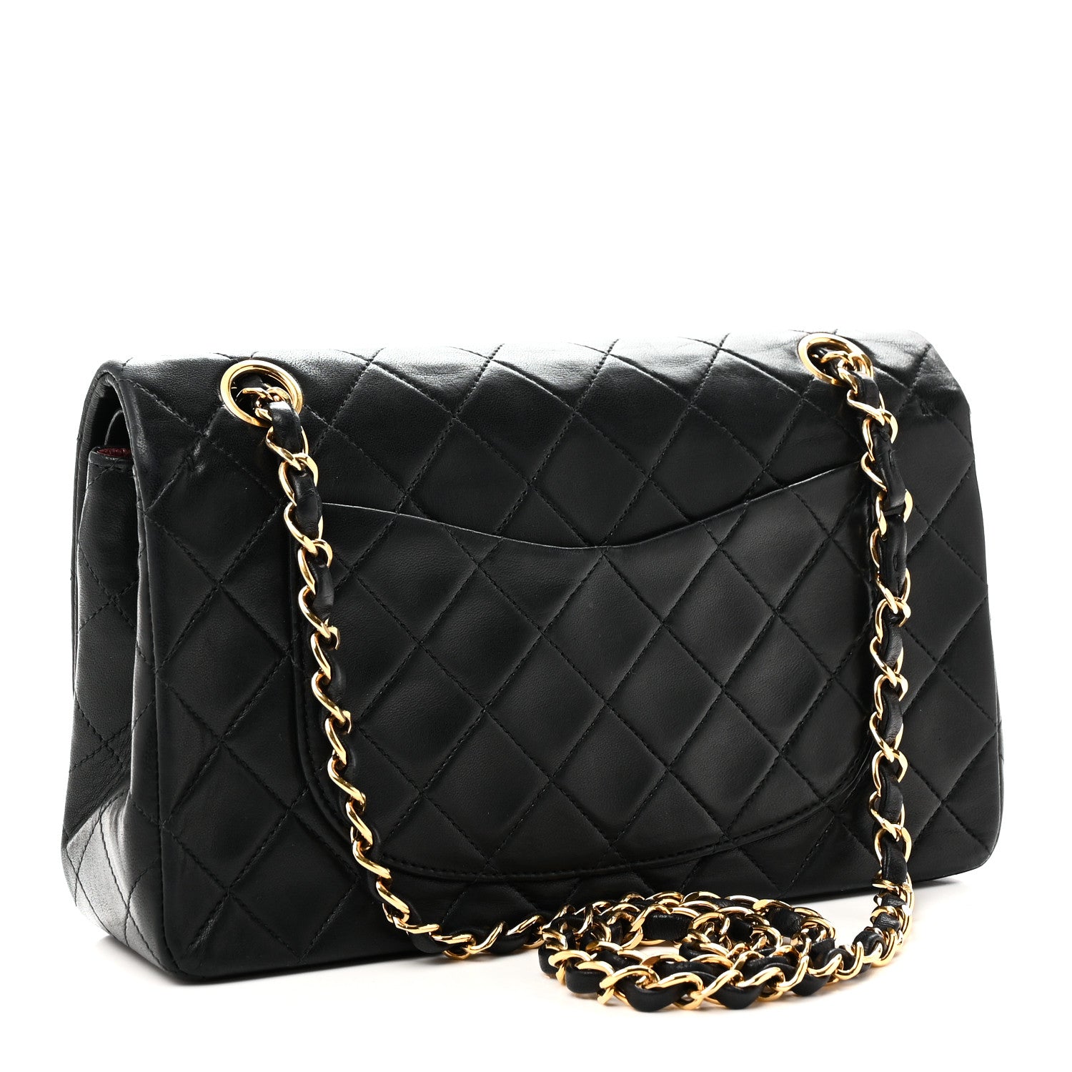 Chanel Lambskin Quilted Small Double Flap Black 3 of 11