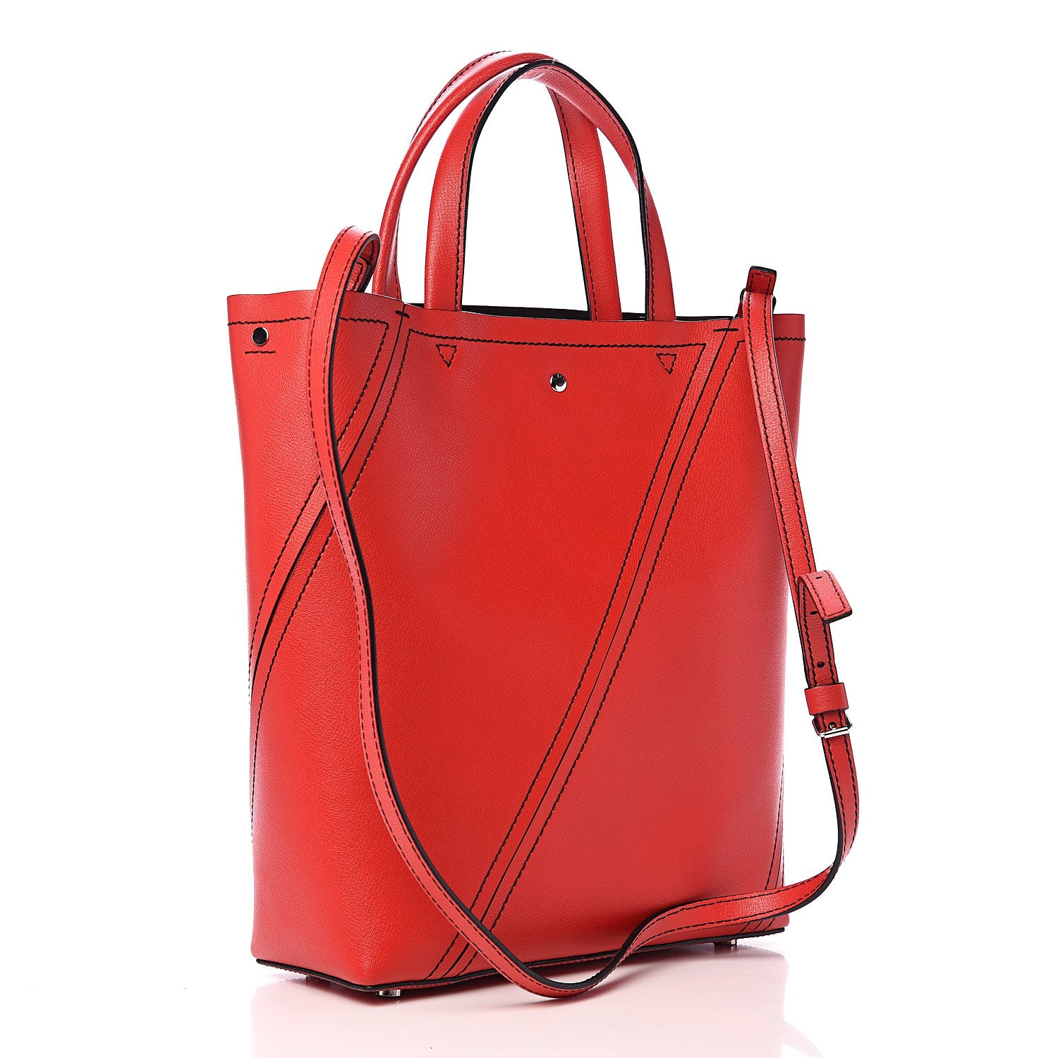 Proenza Schouler Calfskin Hex Tote Cardinal 2 of 8