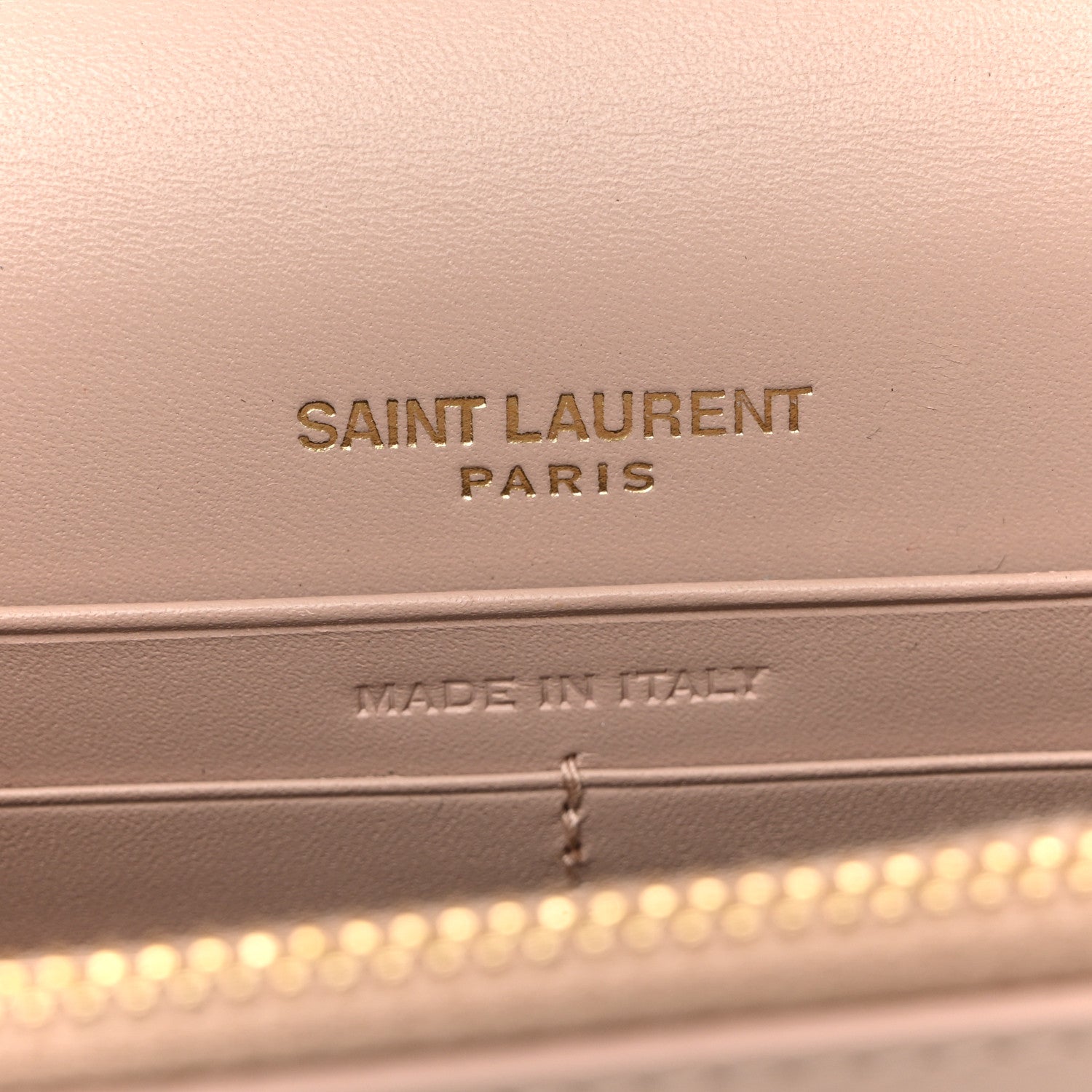 Saint Laurent Smooth Calfskin Classic Monogram Kate Tassel Chain Wallet Pale Pink 6 of 10