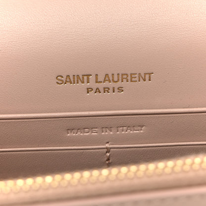 Saint Laurent Smooth Calfskin Classic Monogram Kate Tassel Chain Wallet Pale Pink 6 of 10