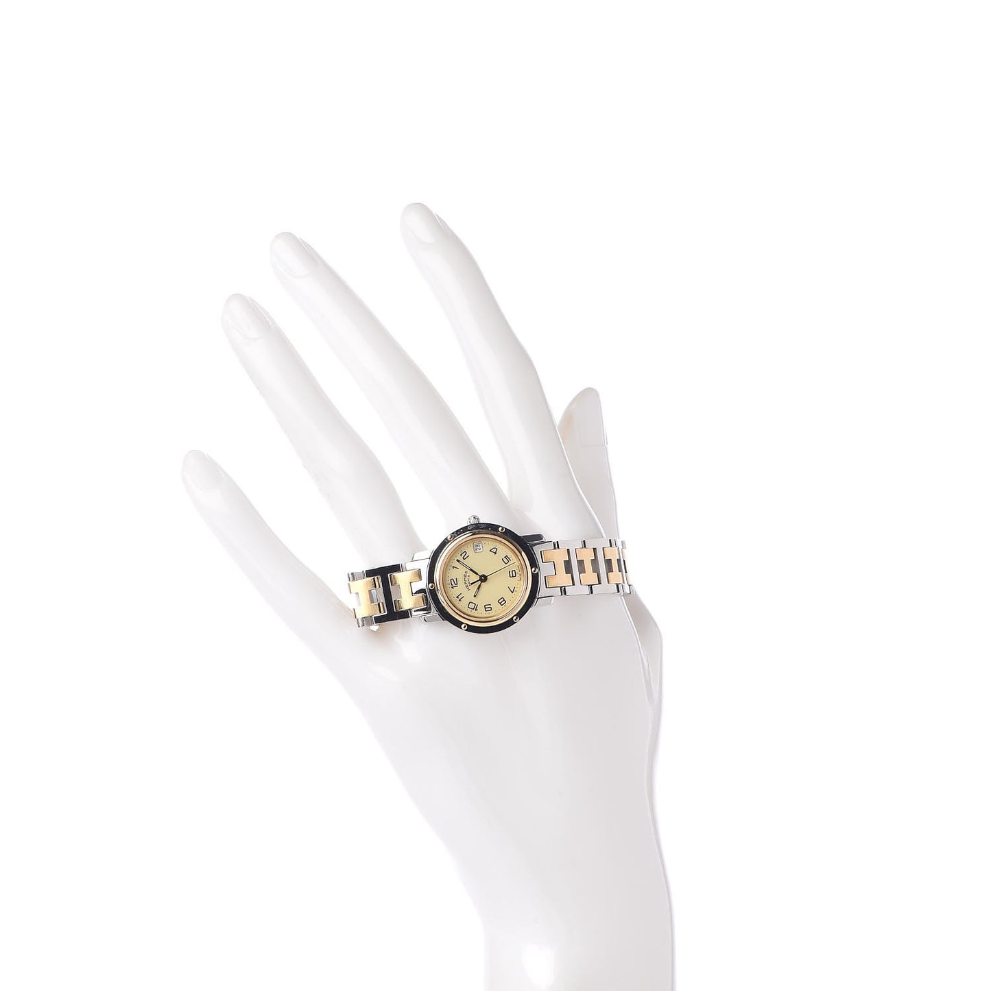 Stainless Steel 24mm Clipper Quartz Watch Gold